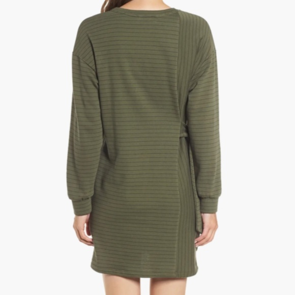 All in Favor Stripe Side Tie Dress, Sz M - Picture 3 of 8